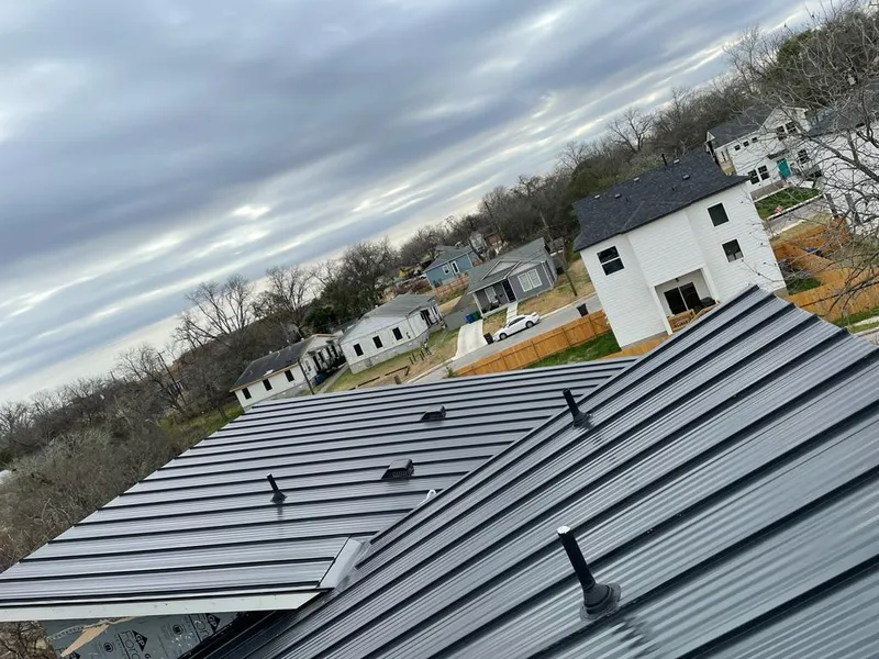 Standing seam metal roof panels with vents for Skylight Repair in Daleville